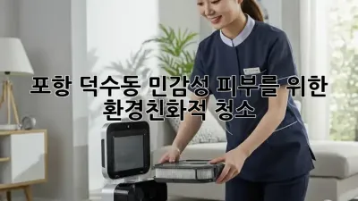 포항 덕수동 민감성 피부를 위한 환경친화적 청소